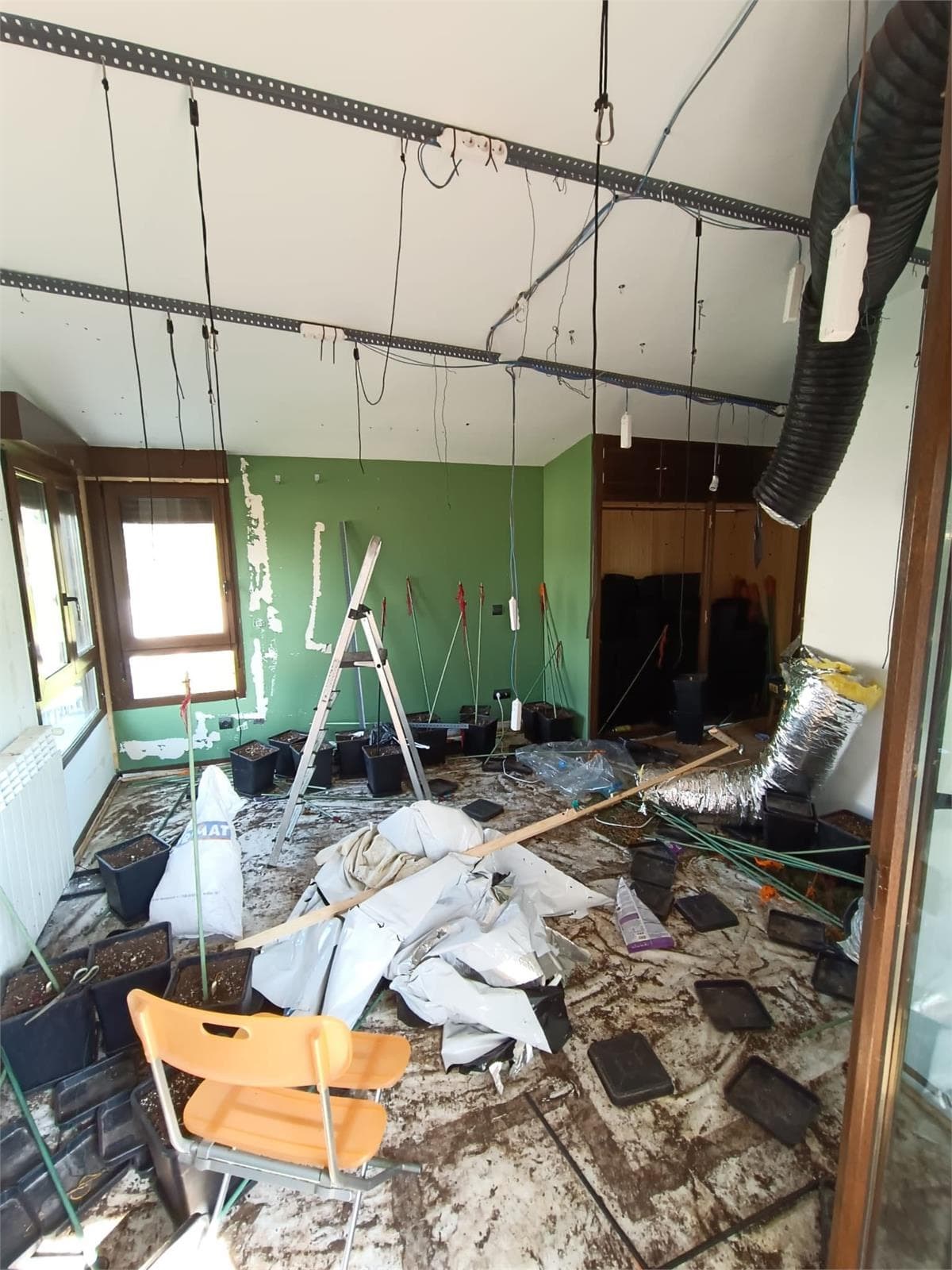 Inmueble recuperado en Miraflores de la sierra Vivienda usada para el cultivo de marihuana - Imagen 12